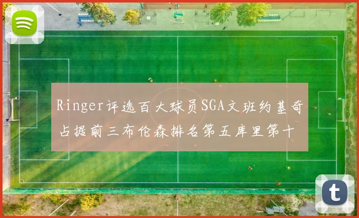 Ringer评选百大球员SGA文班约基奇占据前三布伦森排名第五库里第十杜兰特第十六詹姆斯第二十